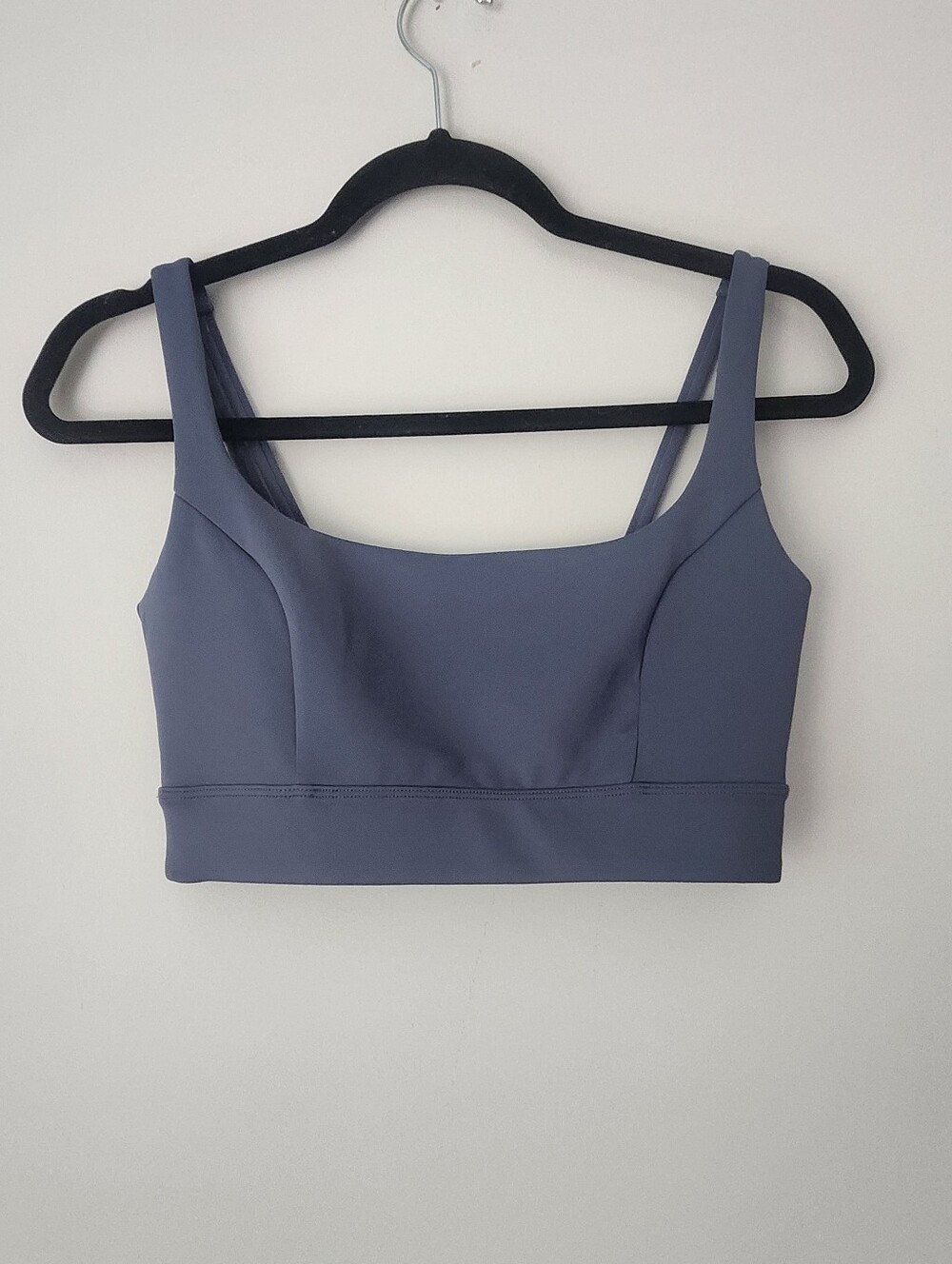 Aurum Multi-Strap Cutout Sports Bra Muted Blue Small